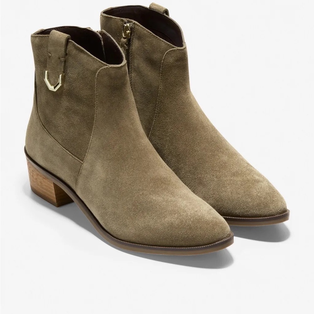 Cole Haan Women’s Maci Olive Suede Chelsea